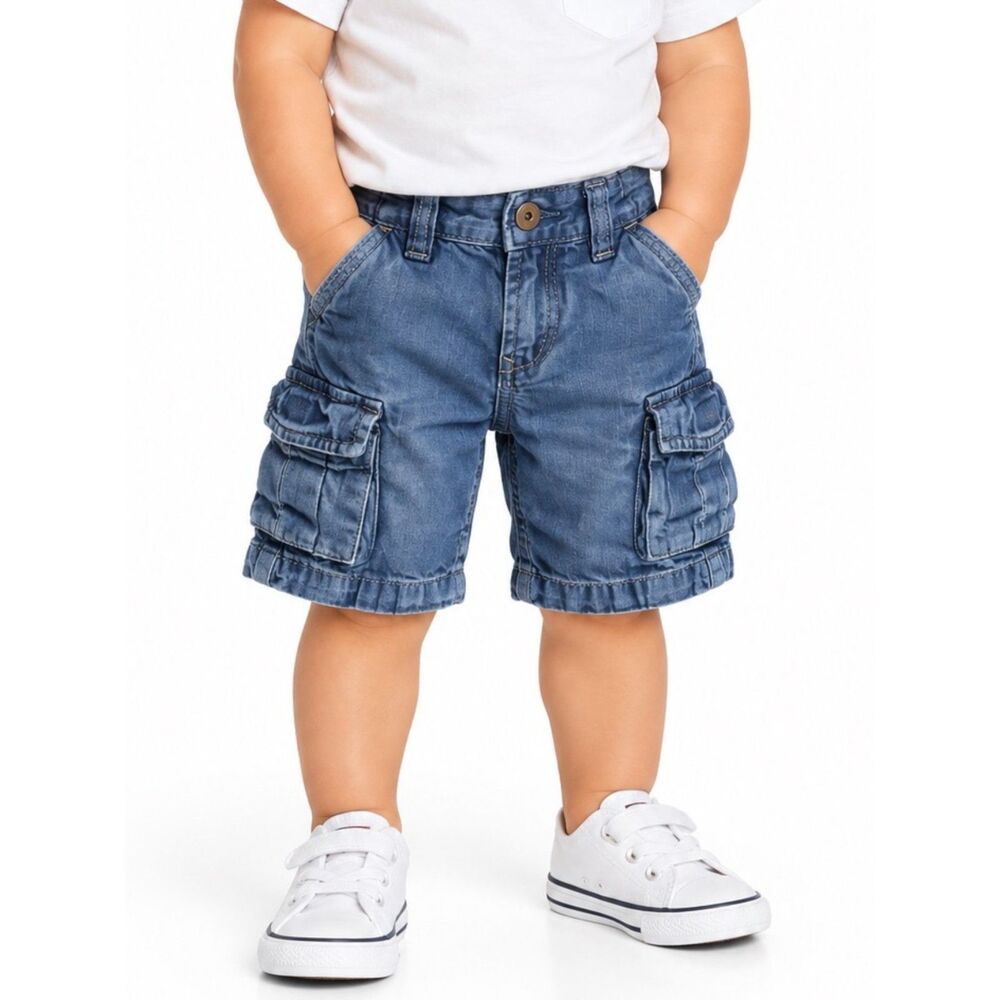 🔥 5 for $30 🔥 GAP Boys 6 Pocket Cargo Shorts | 12-18M